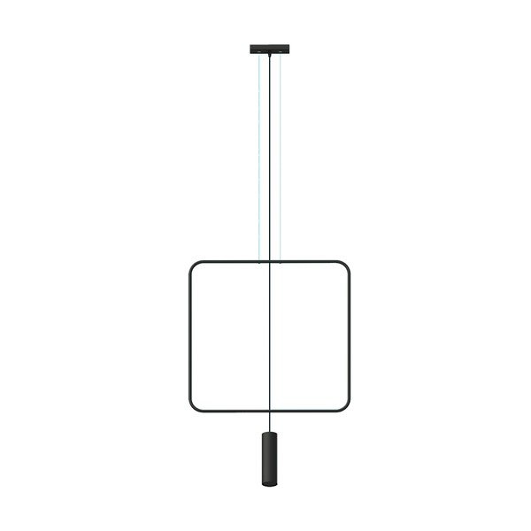 Lampadario nero in metallo RANA – Thoro