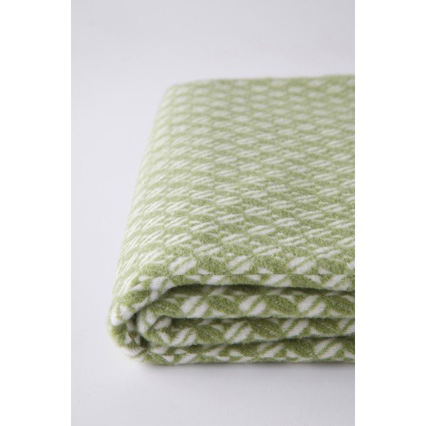 Coperta verde in misto cotone 140x180 cm Nilo – Euromant-image-3