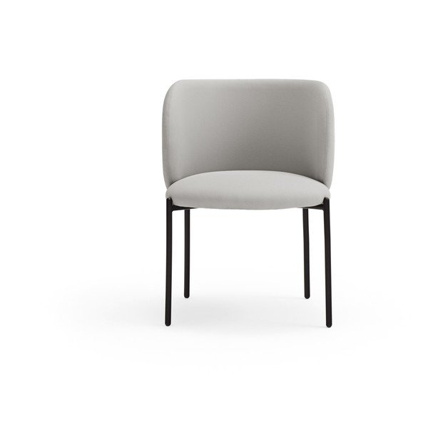 Set di sedie da pranzo grigio chiaro in imbottito 2 pz Mogi – Teulat-image-2