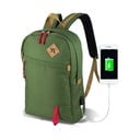 Zaino verde con porta USB My Valice FREEDOM Smart Bag - Myvalice