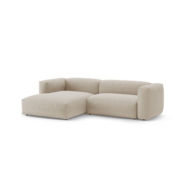 Divano angolare componibile color crema allungabile (con penisola a sinistra/con chaise lounge) – Micadoni -image-3