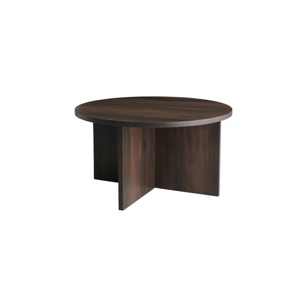 Tavolino da salotto rotondo marrone in MDF ø 85 cm Poppy – Ellos Home