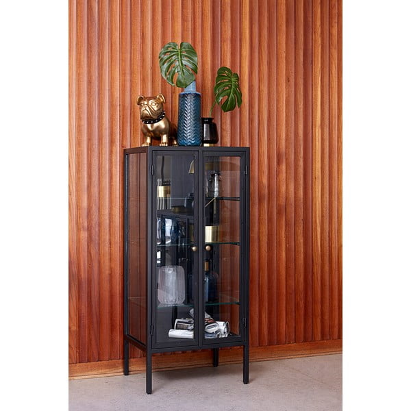 Vetrina nera, altezza 131 cm Nino - Canett-image-3