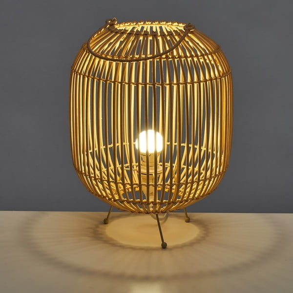 Lampada da tavolo in rattan - Casa Selección-image-2