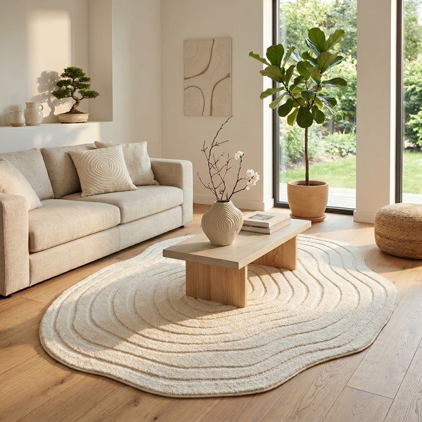 Tappeto crema 160x230 cm Pebble - ESTE-image-3