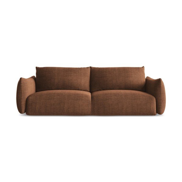 Divano color terracotta allungabile 230 cm Leila – Makamii