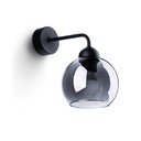 Lampada da parete nera ø 15 cm Grande – Sollux