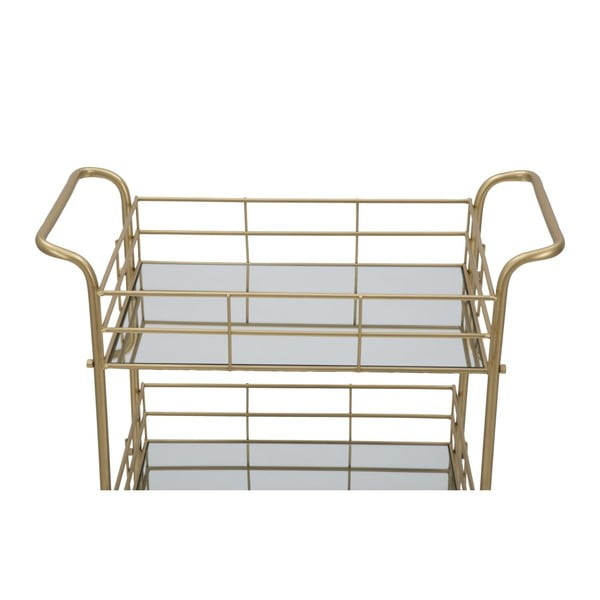 Carrello da portata a 3 piani con design Reo dorato Carrello - Mauro Ferretti-image-4