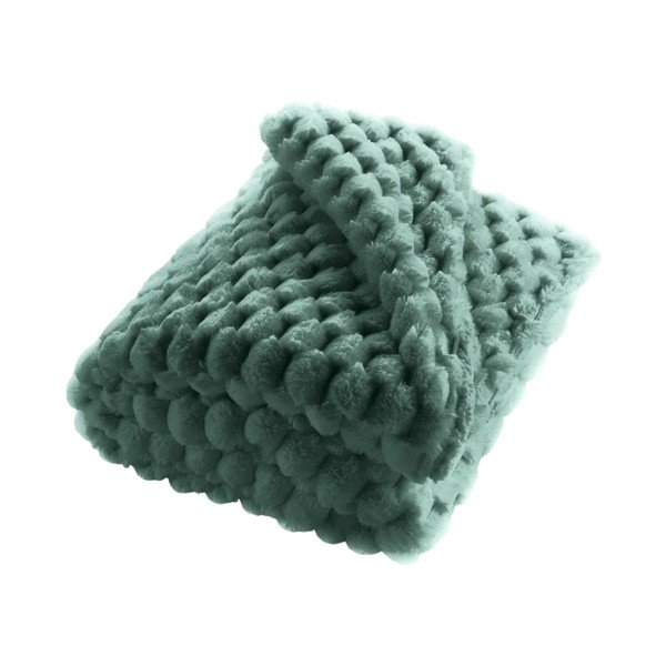 Coperta verde in micropile 220x240 cm Frosty – douceur d'intérieur