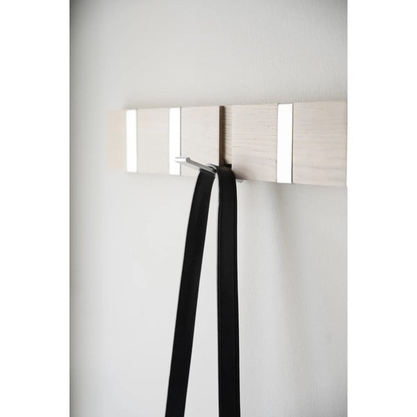 Attaccapanni in legno di quercia laccato opaco con 6 ganci Confetti - Rowico-image-3