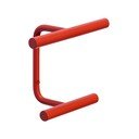 Gancio da parete rosso in metallo Flip – Hübsch