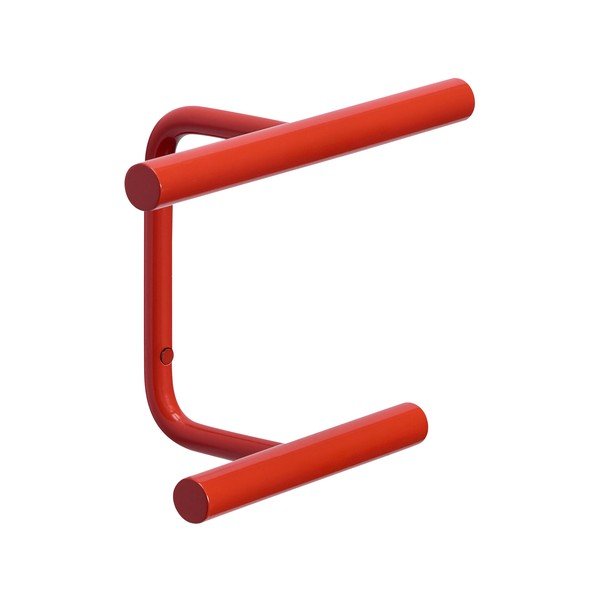 Gancio da parete rosso in metallo Flip – Hübsch