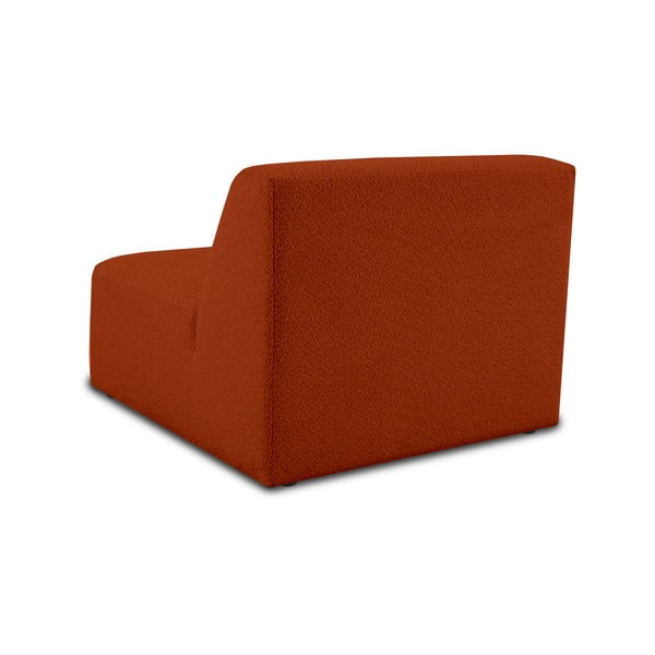 Modulo divano in tessuto bouclé color mattone (parte centrale) Roxy - Scandic-image-3