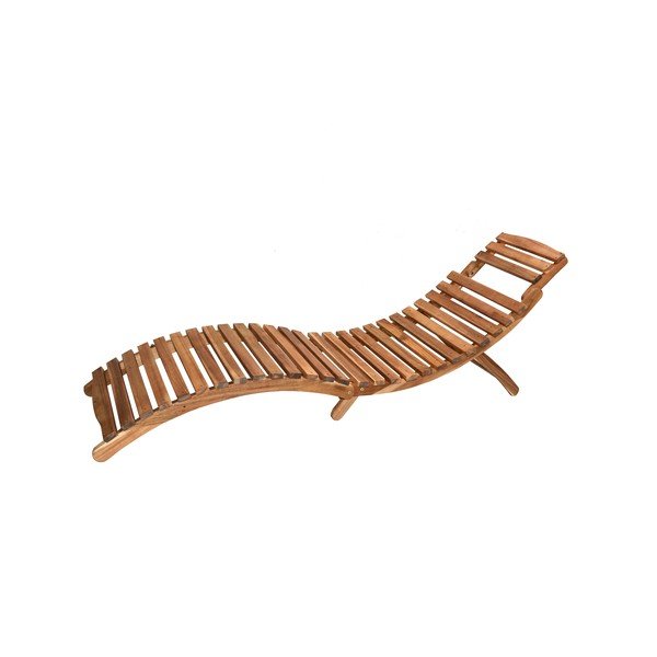 Sedia a sdraio da giardino in legno Meggie - Rojaplast-image-1