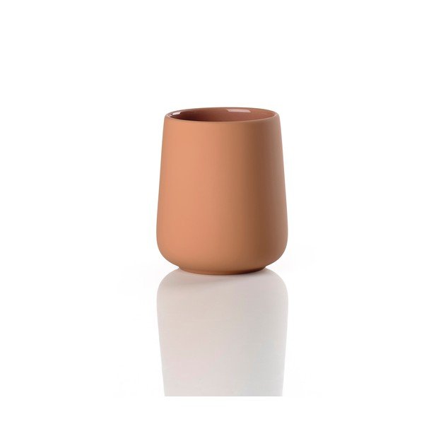Tazza in gres arancione per spazzolini da denti Nova One - Zone-image-4