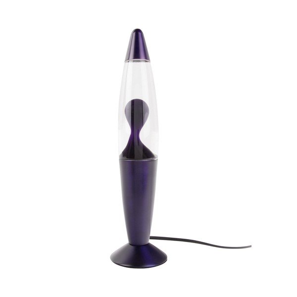 Lava lamp viola in vetro (altezza totale 35,5 cm) Funky Rocket Lava – Leitmotiv