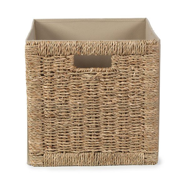 Scatola di colore naturale in erba marina 30x30x30 cm – Compactor