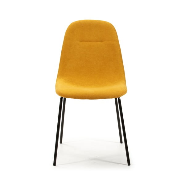 Set di sedie da pranzo gialle 4 pz Renne - Marckeric-image-1