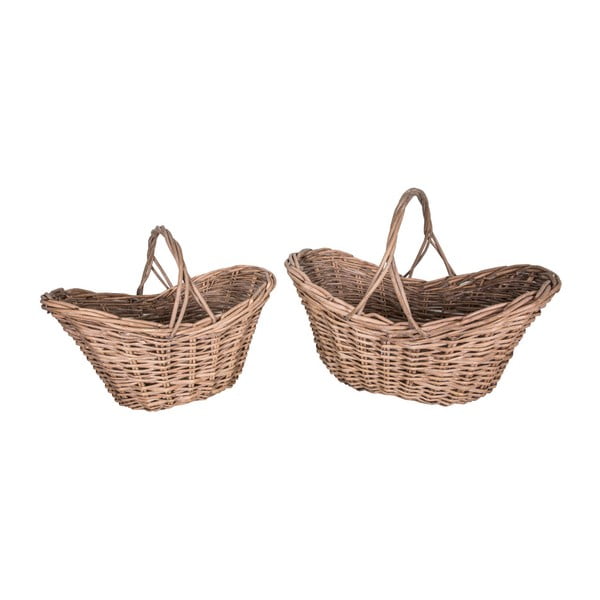 Set di 2 cesti in vimini Sanier - Antic Line