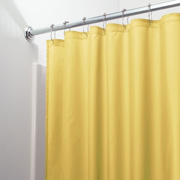 Tenda da doccia in poliestere giallo - iDesign
