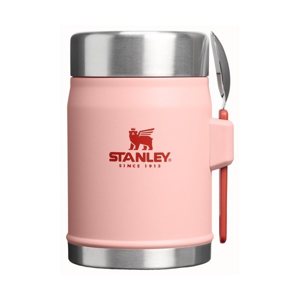 Borraccia termica color pesca in acciaio inox 400 ml Legendary Food Jar + Spork Peach Rose – Stanley