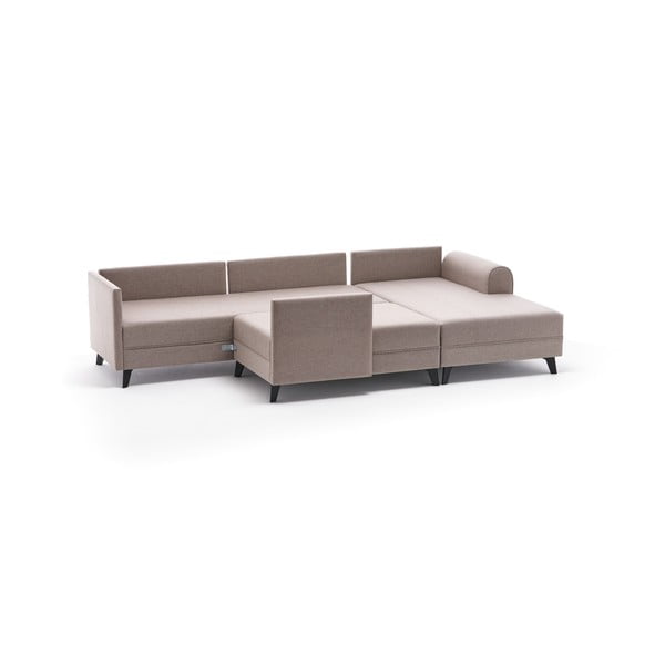 Divano angolare a U beige Belen - Balcab Home-image-3