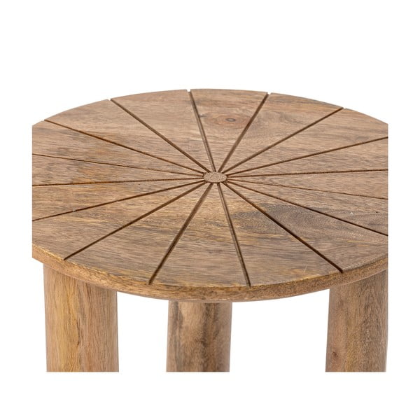 Tavolino rotondo in legno di mango ø 40 cm Stella - Bloomingville-image-3