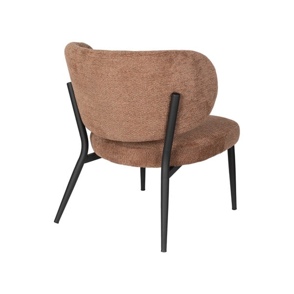 Poltrona arancio-marrone Sanne - White Label-image-4