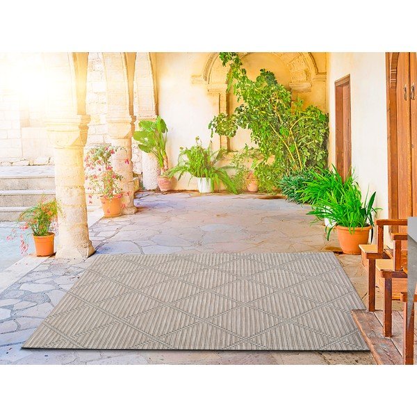 Tappeto da esterno beige , 130 x 190 cm Cork - Universal-image-1