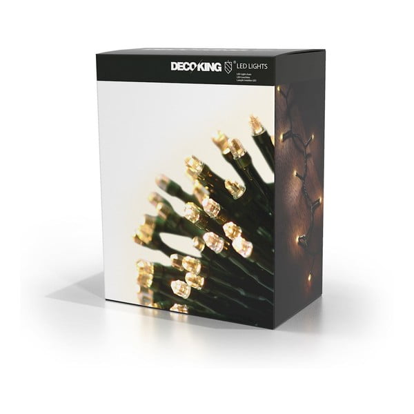 Catena luminosa a LED verde, 200 luci, lunghezza 19,93 m - DecoKing-image-4