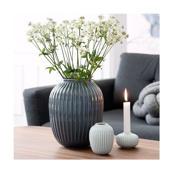 Vaso in ceramica verde/turchese Hammershøi - Kähler Design-image-2