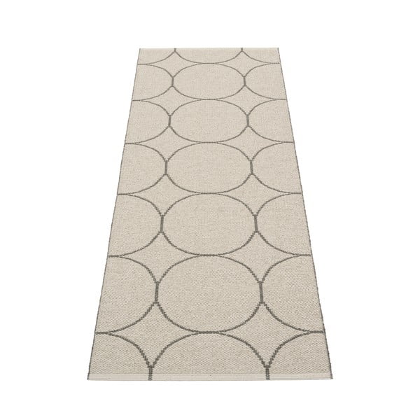 Passatoia da interno/esterno grigio scuro 70x200 cm Boo Charcoal Linen – Pappelina-image-1