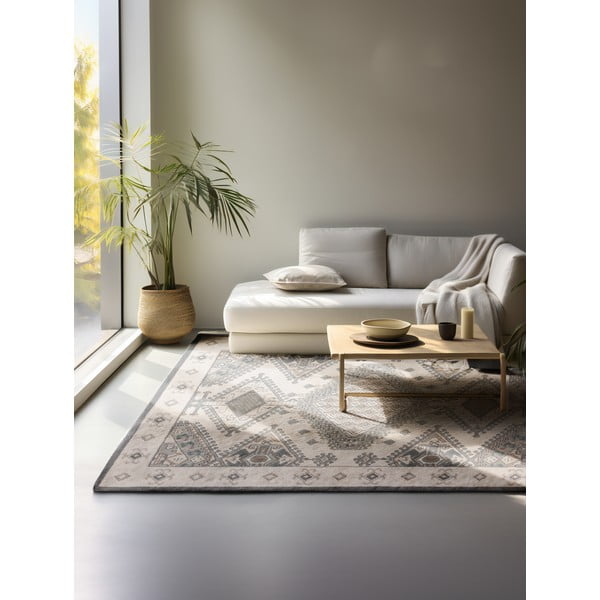 Tappeto grigio e crema 200x280 cm Terrain - Hanse Home-image-1