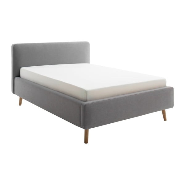 Letto singolo imbottito in grigio chiaro rete non inclusa 120x200 cm Mattis – Meise Möbel