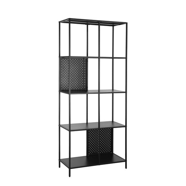 Libreria in metallo nero 75x180 cm Charleston - Støraa-image-2