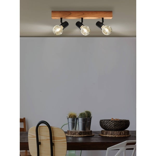 Plafoniera nera/di colore naturale 5x48 cm TOWNSHEND 3 – EGLO-image-1