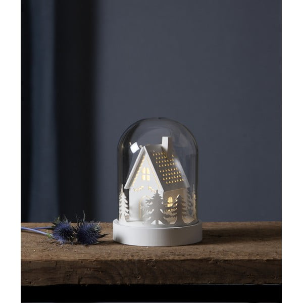 Decorazione luminosa bianca con motivo natalizio ø 12,5 cm Kupol - Star Trading-image-1