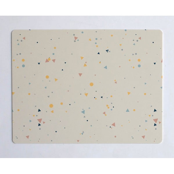 Tappetino da tavolo beige, 55 x 35 cm Tiny Geometry - The Wild Hug