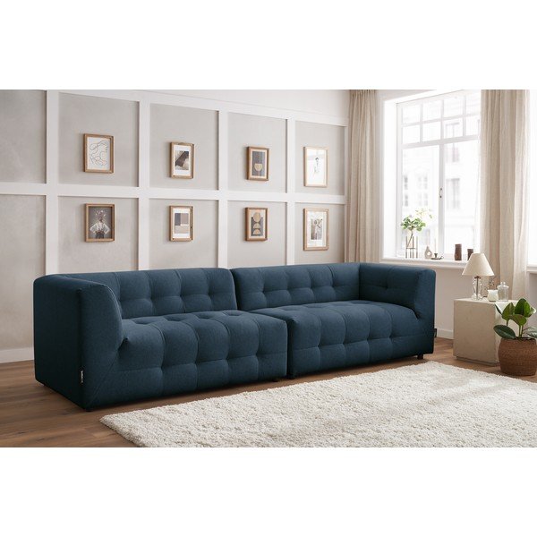 Divano blu scuro 324 cm Kleber - Bobochic Paris-image-1
