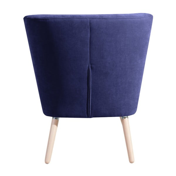 Poltrona blu scuro Neele Velor - Max Winzer-image-1