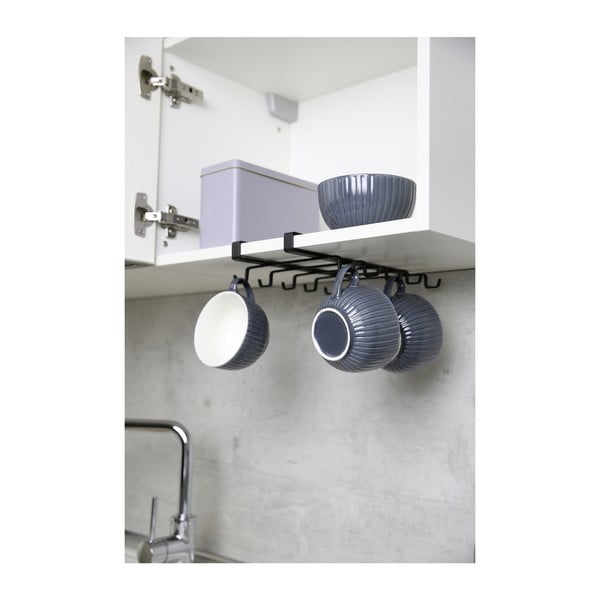 Cremagliera nera a doppia fila per 8 tazze - Wenko-image-1