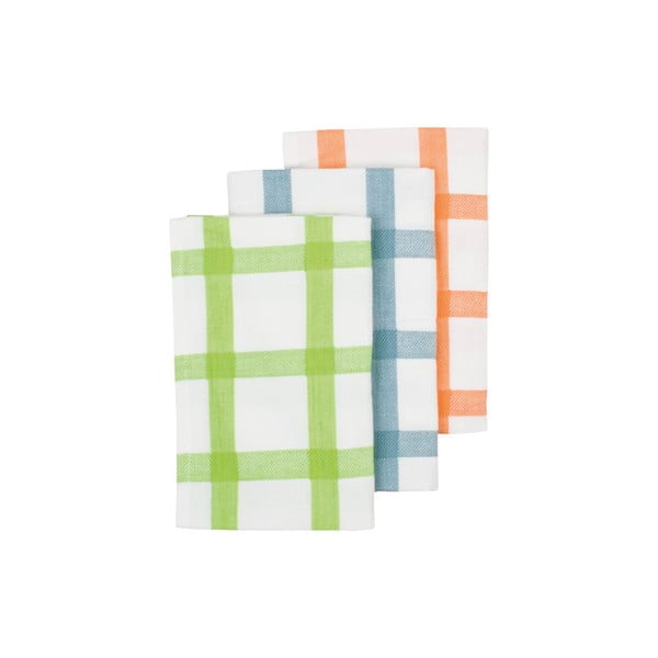 Utěrky Grid Lime, 3 ks