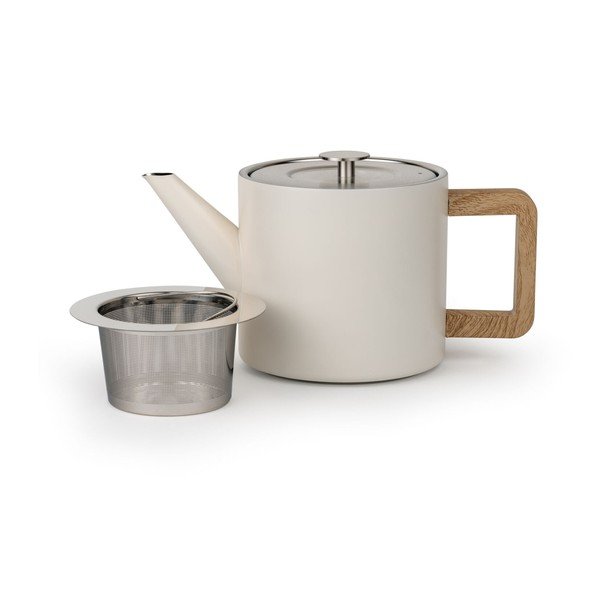 Teiera avorio in acciaio inox con filtro 1,1 l Duet Narvik – Bredemeijer-image-2