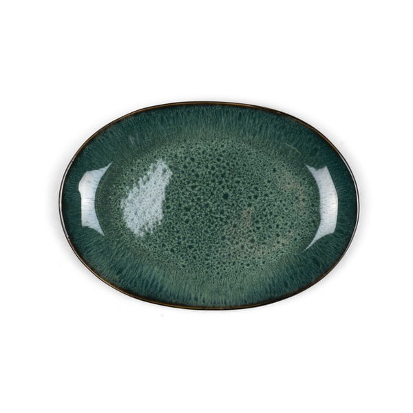 Piatto da portata verde/nero in gres Gastro Green/Black – Bitz-image-3