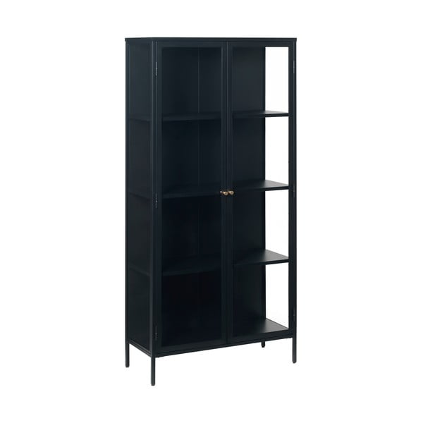 Vetrina in metallo nero 90x190 cm Carmel - Unique Furniture-image-2