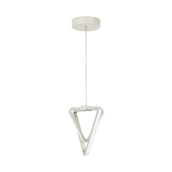Lampadario LED bianco in metallo ø 20 cm Baris – Squid Lighting