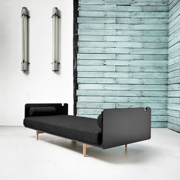 Rozkládací pohovka Karup Deva Black/Raw Oak/Dark-image-2