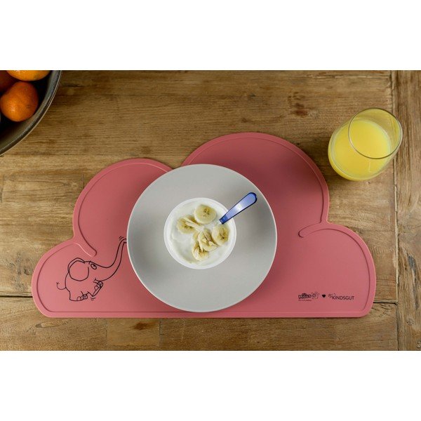 Tovaglietta Elefante in silicone rosso, 49 x 27 cm - Kindsgut-image-3