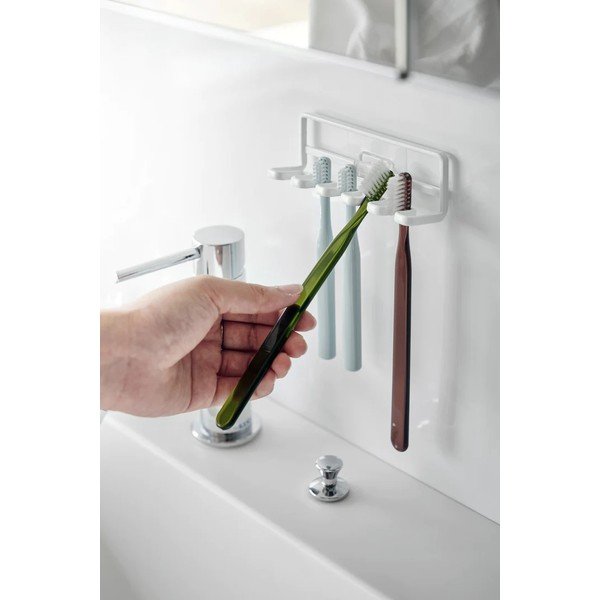 Portaspazzolini in metallo autoportante bianco Film Hook - YAMAZAKI-image-2