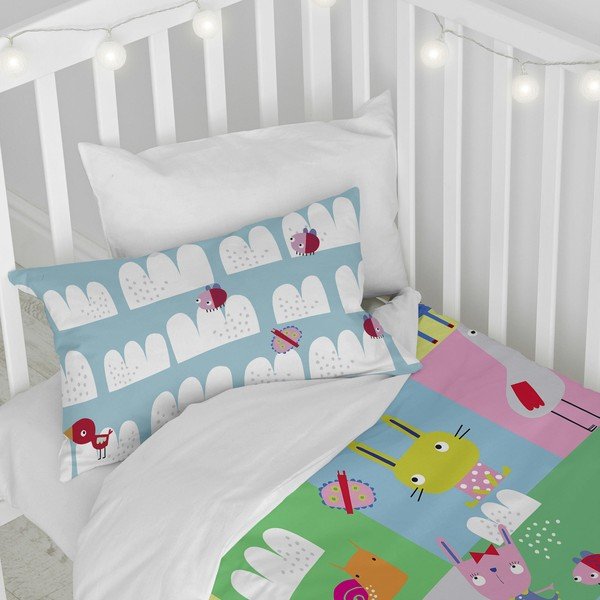 Biancheria da letto per bambini in cotone Patchwork, 100 x 120 cm Patchwork Animal - Moshi Moshi-image-3